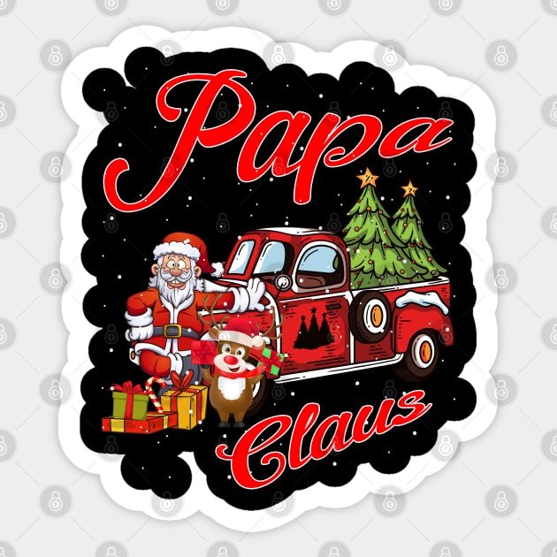 Papa Claus Santa Car Christmas Funny Awesome Gift Sticker by intelus